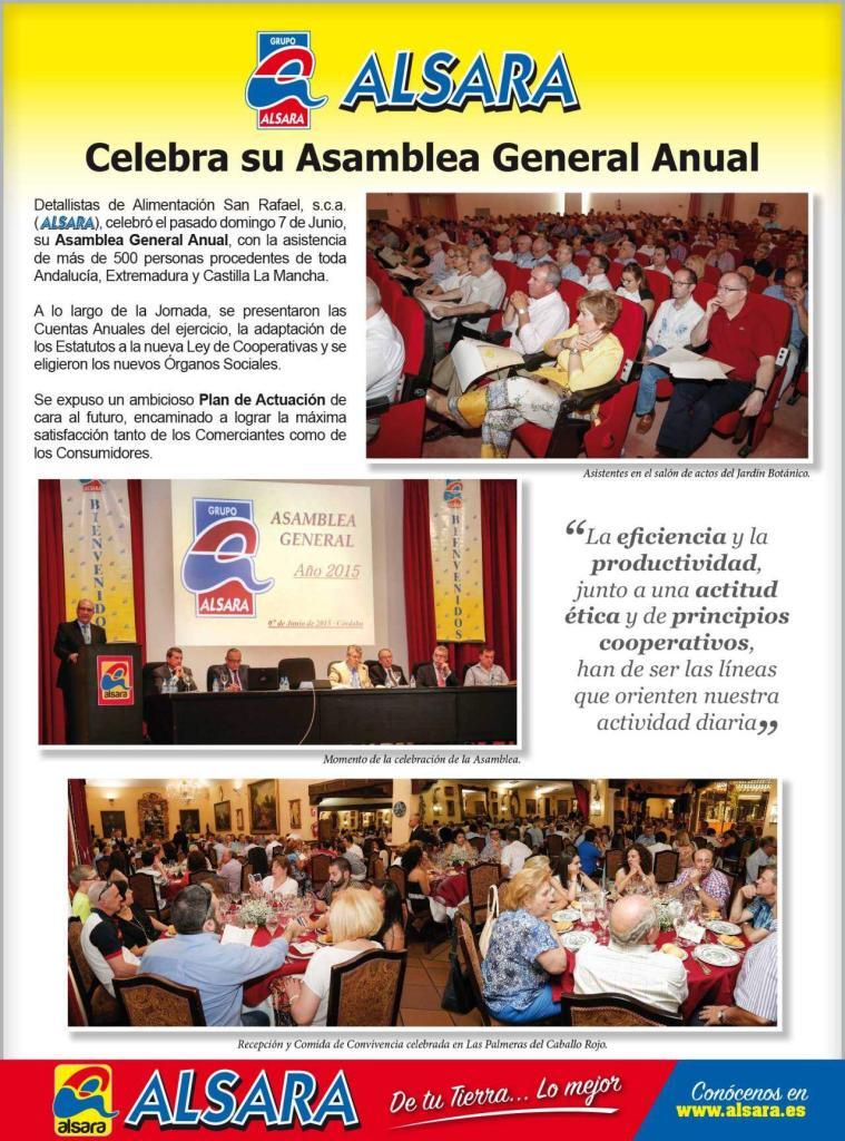 Celebración Asamblea General Anual 2015 1 Celebración Asamblea General Anual 2015 1