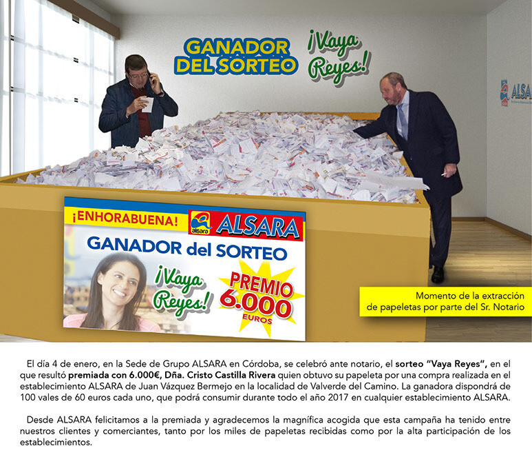 Sorteo Alsara "Vaya Reyes" 1 Sorteo Alsara "Vaya Reyes" 1