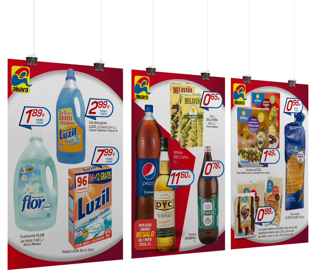 carteleria supermercados alsara