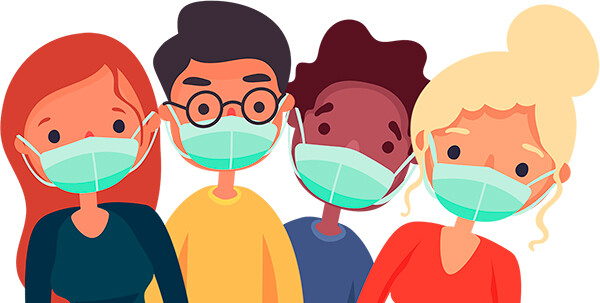 personas con mascarilla